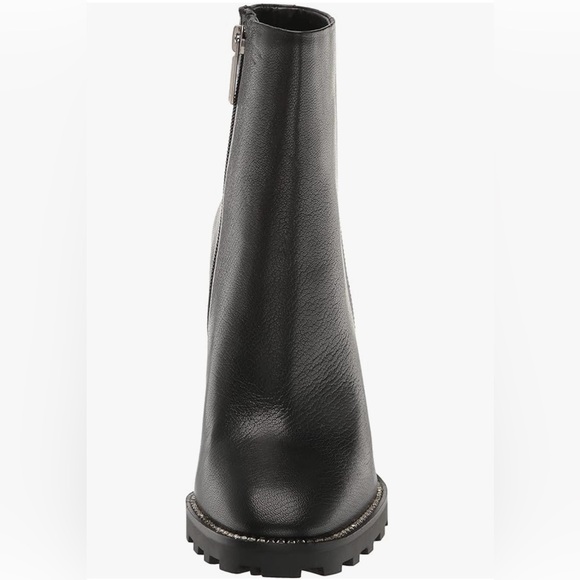 KARL LAGERFELD PARIS STYLE PEPPY BLACK GRAIN LEATHER BOOTIE SIZE 7.5 - Picture 10 of 15